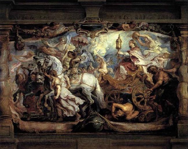 Peter Paul Rubens Triumph of Church over Fury, Discord, and Hate Norge oil painting art